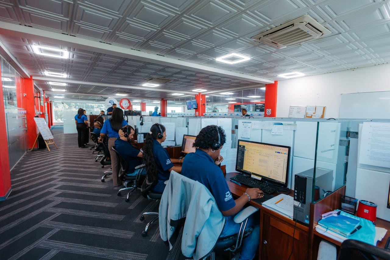 Operations floor with agents working